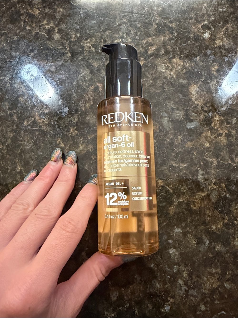 Redken All Soft Argan-6 Oil 3.4 fl oz New